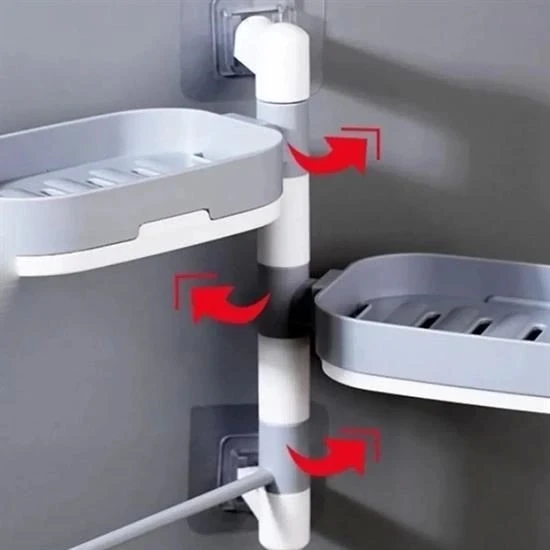 BUFFER® Çoklu Sabun Tutucu Fonksiyonel Banyo Sabunluk - Resim 4