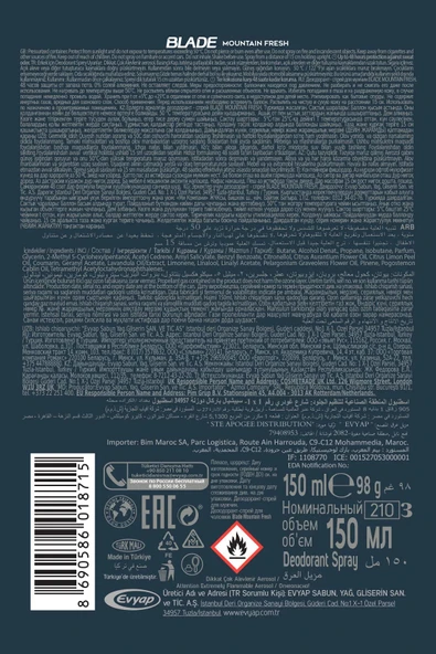 Mountain Fresh Erkek Deodorant 150ml Leke Bırakmaz - 6