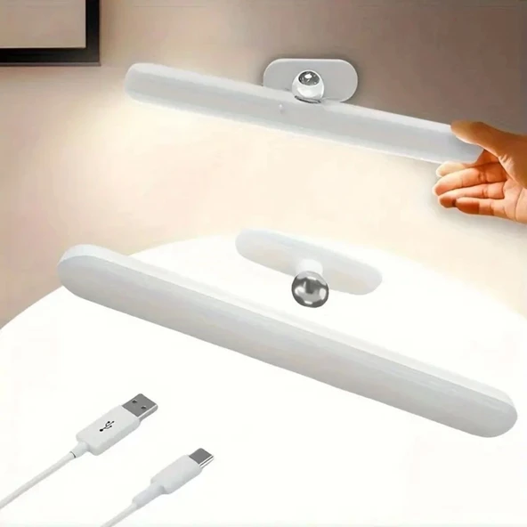 BUFFER® Dokunmatik USB İle Şarj Olabilen 27 cm Led Aydınlatma Makyaj Aynası Işığı ürün görseli 1