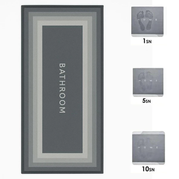 BUFFER® Sihirli Süper Su Emici Kaymaz Tabanlı Uzun Paspas 40*120 cm - Resim 2