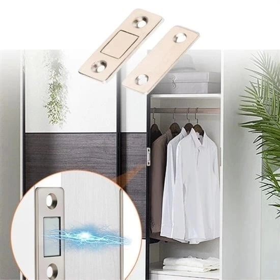 Buffer® 2 Çift Çok Amaçlı Kapı Kapak Dolap Çekmece Mobilya Durdurucu Kapatıcı Mıknatıslar - Resim 4
