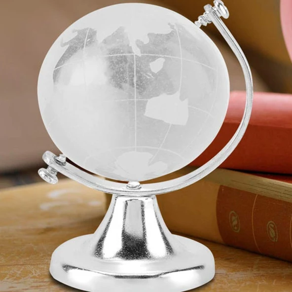Kristal Küçük Boy Cam Dünya Küresi ürün görseli