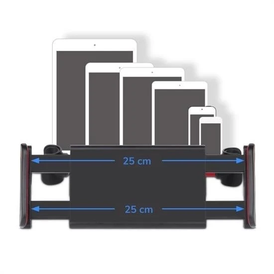 BUFFER® Oto Koltuk Arkası Telefon Tablet Tutucu Ayarlanabilir 360 Derece Dönebilen Pratik Stand - Resim 3