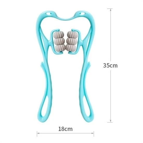 BUFFER® Çok Fonksiyonlu Manuel Altı Tekerlekli Boyun Masaj Aleti - Resim 4