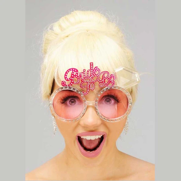 Bride To Be Bekarlığa Veda Partisi Gözlüğü Pembe Renk ürün görseli