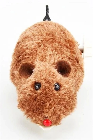 BUFFER® Kurmalı Kedi Eğitim Oyuncağı Tüylü Peluş Fare Yakalama İnteraktif Sevimli Eğlenceli Oyuncak - Resim 8