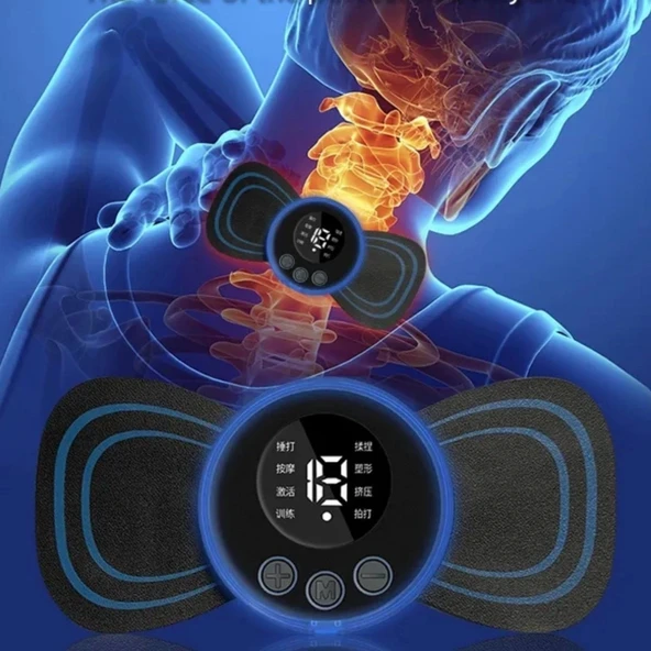 BUFFER® Titreşimli USB Şarj Aletli Mini Elektrikli Kelebek Masaj Aleti - Resim 5