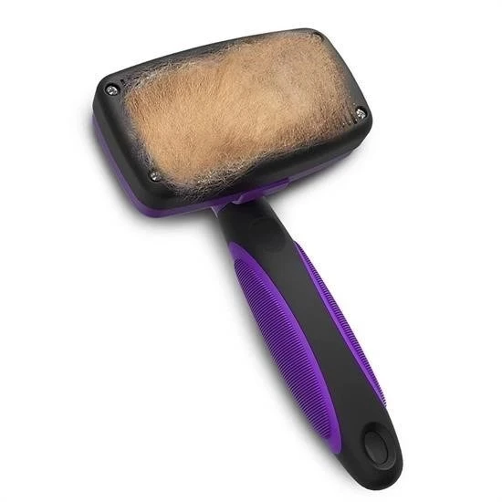 BUFFER®  Otomatik Temizlenebilen Tuşlu Pratik Kedi Köpek Tüy Toplama Fırçası - Resim 5