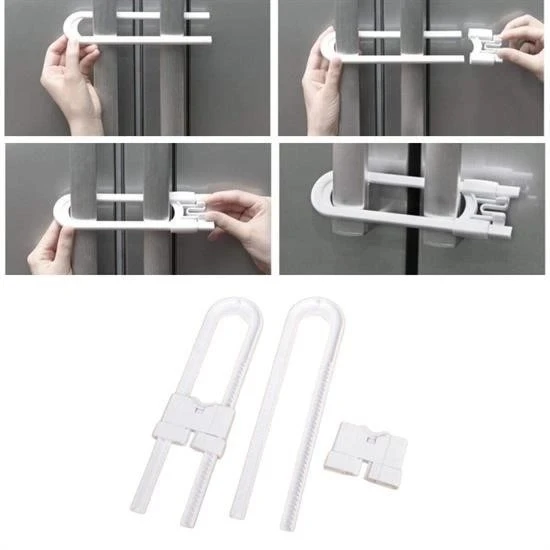 BUFFER® Bebek Çocuk Çekmece ve Dolap Koruma Raylı Güvenlik Sistemi Emniyet Kilidi - 3