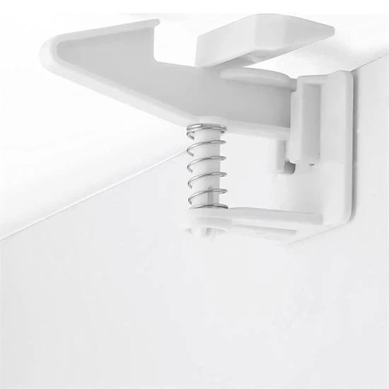 BUFFER® Bebek Çocuk Güvenliği Korumalı Yapışkan Çekmece ve Dolap İçin Tutucu Gizli Güvenlik Kilidi - 4