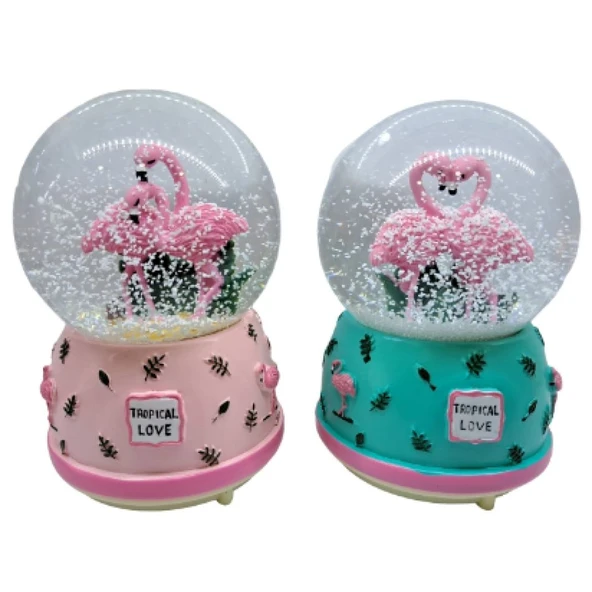 Flamingo Kar Küresi Büyük Boy ürün görseli