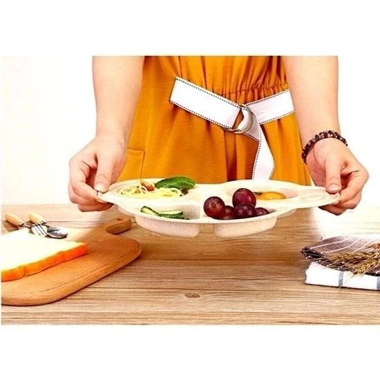 BUFFER® Bebekler İçin Araba Şeklinde Sevimli Mama Tabağı Çocuk Tabldot - Resim 2