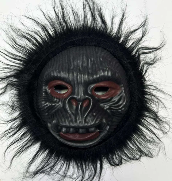 Orangutan Maskesi - Maymun Maskesi - Goril Maskesi Yetişkin Çocuk Uyumlu Siyah Renk Model 2 ürün görseli