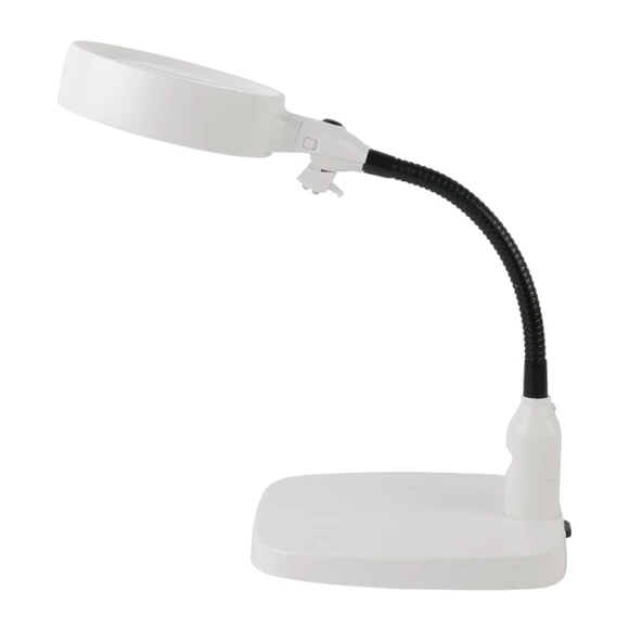 Masaüstü 10X Led Işıklı Büyüteç Okuma El Sanatları Onarım Büyüteç 7765 ürün görseli