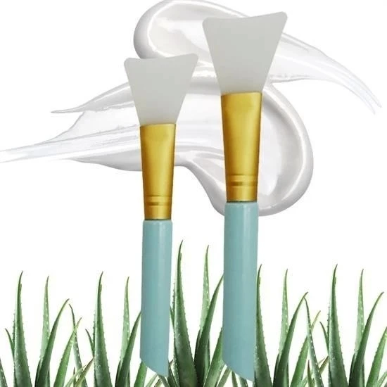 BUFFER® 2li Silikon Temizlemesi Kolay Kullanılabilen Yüz Cilt Bakımı Maske Ve Krem Spatulası - 5