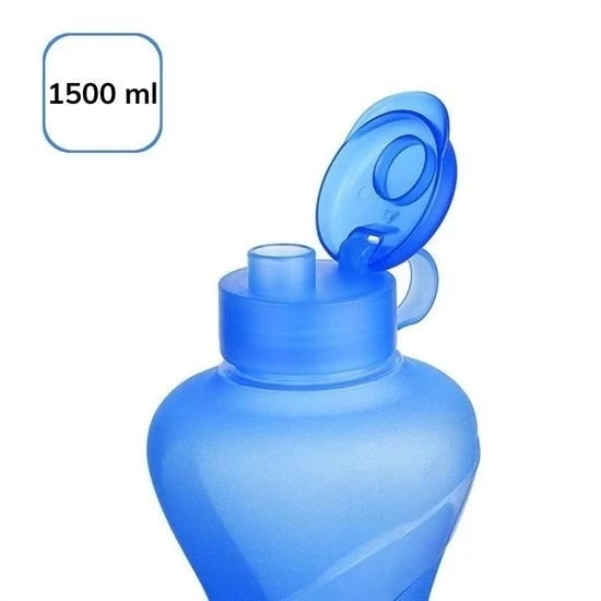 BUFFER® 1500ML Kapasiteli Sporcu Tipi Suluk Pratik El Matarası - Resim 7