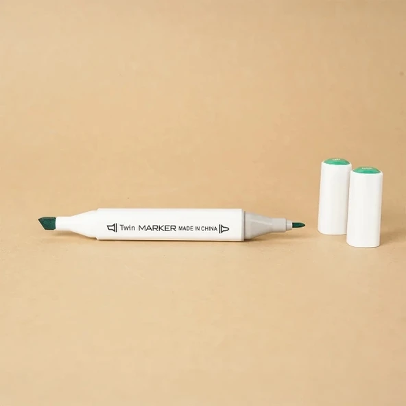 12 Parça Çift Taraflı Marker Boya Kalemi - Resim 3