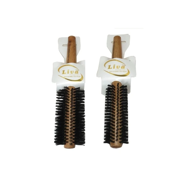 Liva 540 350 Saç Fırçası Yanmaz Profesyonel Fön Fırçası 2 Adet ürün görseli