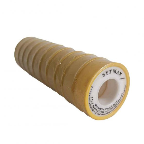10 ADET TEFLON BANT KÜÇÜK SIHHİ TESİSAT SU SIZDIRMAZLIK BANDI 12mm - 3