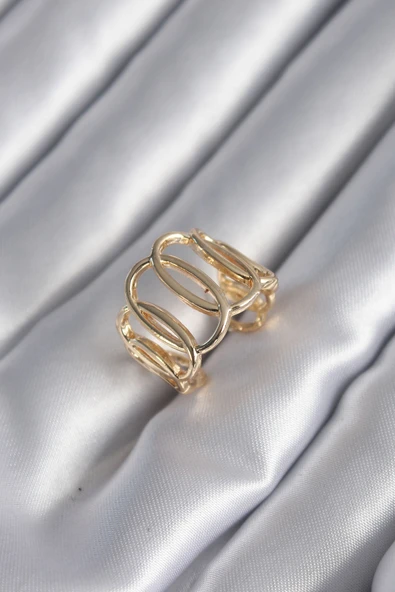 Gold Renk Ayarlanabilir Kadın Yüzük - TJ-BYK2949 ürün görseli