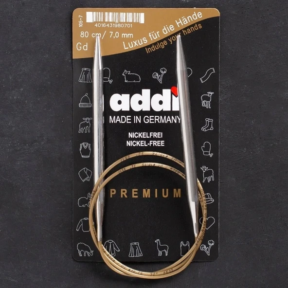 Addi 7mm 80cm Klasik Misinalı Şiş- 105-7 ürün görseli 1