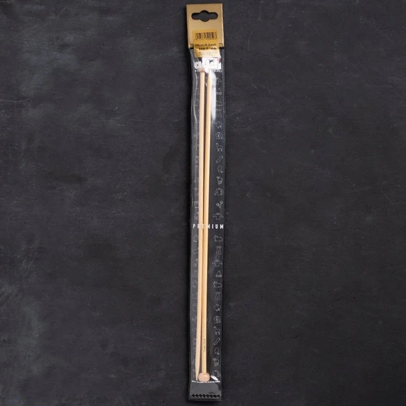 Addi Bambus 5mm 35cm Bambu Örgü Şişi - 500-7 ürün görseli 1