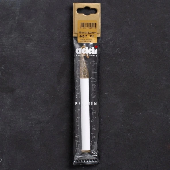 Addi Champagner 12mm 15cm Plastik Simli Yün Tığ - ürün görseli 1