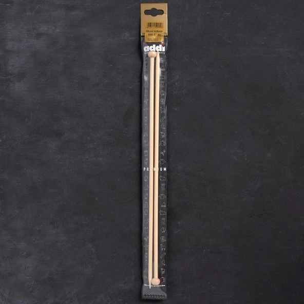 Addi Bambus 5,5mm 35cm Bambu Örgü Şişi - 500-7 ürün görseli 1