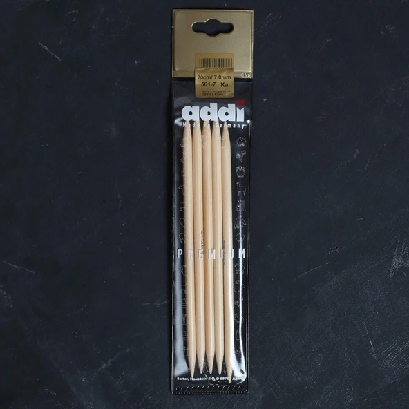 Addi Bambus 7 Mm 20 Cm Bambu Çorap Şişi - 501-7 ürün görseli 1