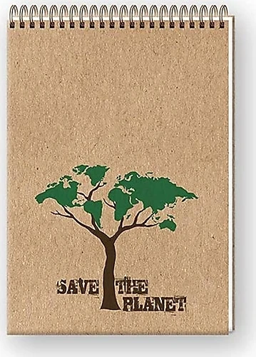 Keskin Color Bloknot Spiralli Planet 20x28 100 YP  Düz 143310-99