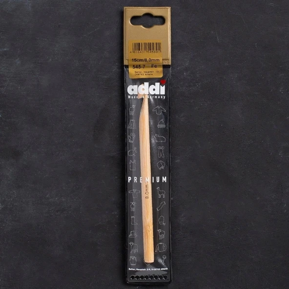 Addi Bambus 8mm 15cm Bambu Yün Tığ - 545-7 ürün görseli 1