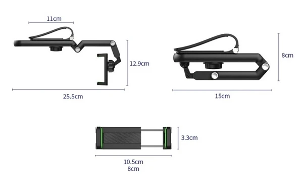 1080° Dönebilen Çok Fonksiyonlu Telefon Tutucu - Resim 3