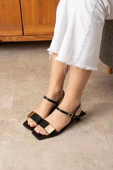 Zıan Siyah Topuklu Ayakkabı - Resim 2