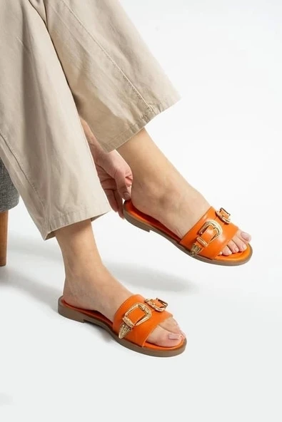 Sene Turuncu Cilt Terlik - Resim 2