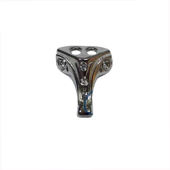 Moda Taşlı Ahşap Sandık Ayağı, Kutu Ayak 1,5 cm - Nikel, 100 Adet ürün görseli