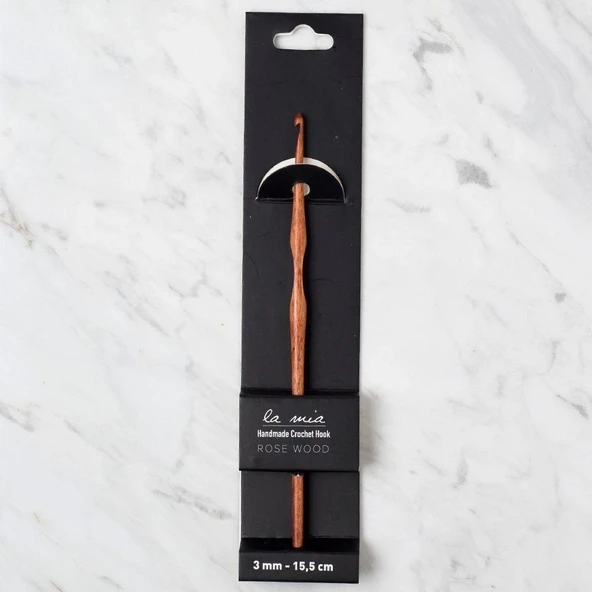 La Mia Rosewood 3 mm 15.5 cm Ahşap Yün Tığ ürün görseli 1