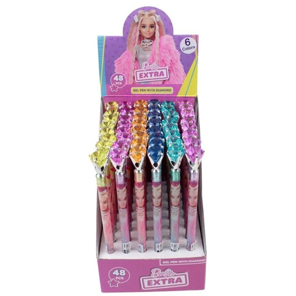 Dolphin Jel Kalem Barbie Taşlı 6 Renk B-170 ürün görseli 1