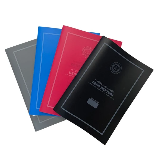 Gülpaş Yoklamasız Ders Defteri 10 Ders Plastik Kapak 25x35 425 ürün görseli 1