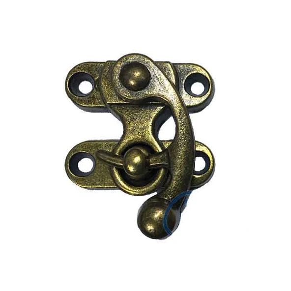 Kancalı Yay Gözü, Ahşap Kutu Klipsi - Küçük, Antik, 100 Adet ürün görseli