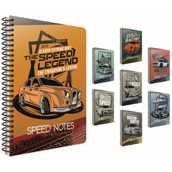 Gıpta Speed Notes SpiralliKarton Kapak Defter A4 80 Yp.çiz. ürün görseli 1