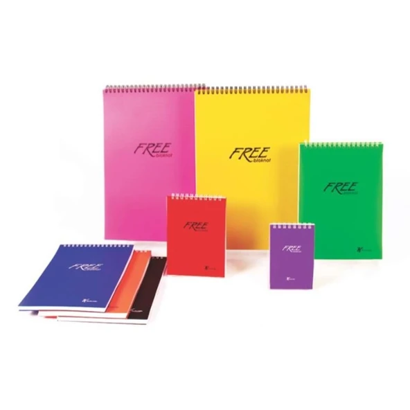 Keskin Color Bloknot Spr. Free Office A4 80 YP Düz