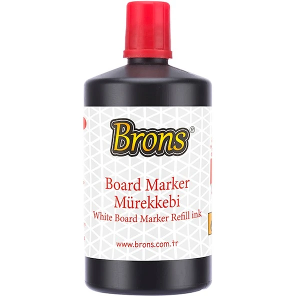 Brons Tahta Kalemi Mürekkebi 250 CC Kırmızı BR-9152 ürün görseli 1