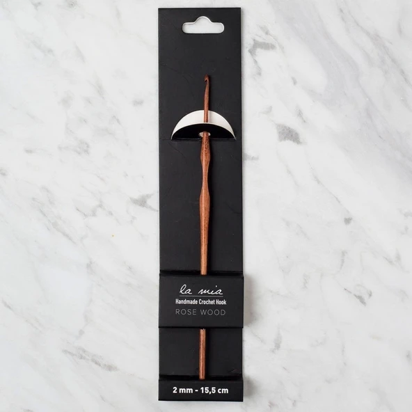 La Mia Rosewood 2 mm 15.5 cm Ahşap Yün Tığ ürün görseli 1