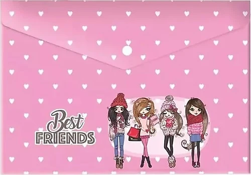 Keskin Color Çıtçıtlı Dosya Best Friends A4 Plastik 120770-99