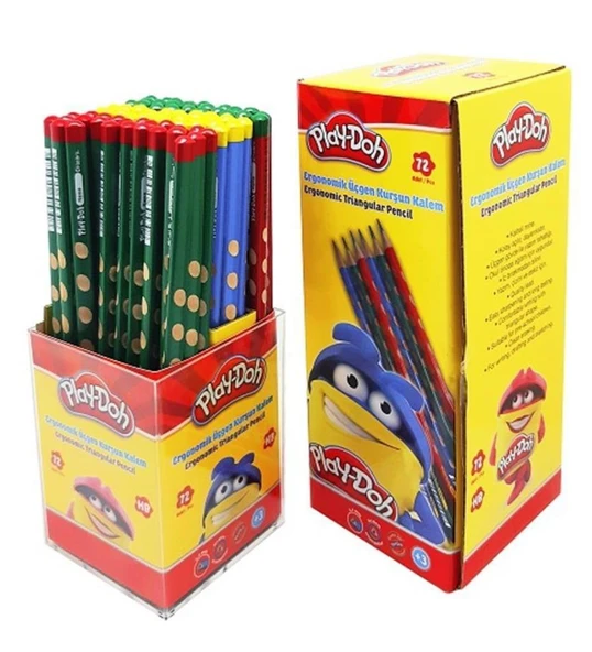 Play-Doh Kurşun Kalem Oluklu 72 Li PLAY-KK023