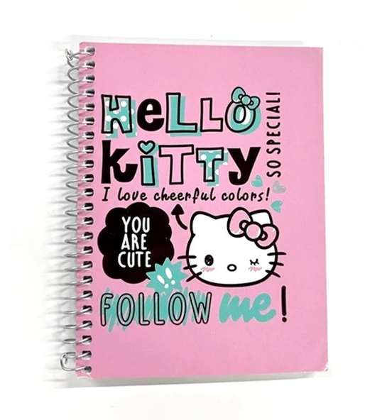 Hello Kitty Bloknot Spiralli 1 42 Yp.Çizgili A7 140100-08 ürün görseli 1