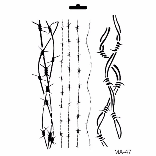 MIX MEDİA STENCIL MA SERİSİ MA47 21X29 ürün görseli 1