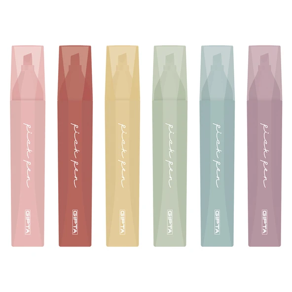 Gıpta Fosforlu Kalem Pickpen Vişne F1553