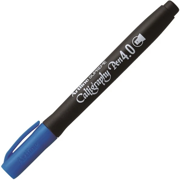 Artline Supreme Calligraphy Pen 4.0 Uç:4,0 MM Mavi