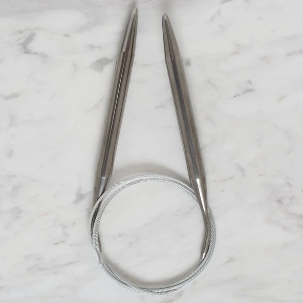 Loren Crafts 10 mm Çelik Misinalı Şiş 100 cm - Resim 2